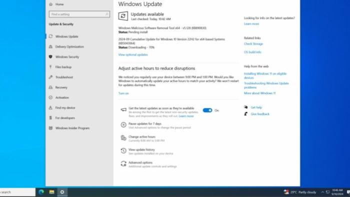 Windows 10 KB5043064 out with multiple fixes (direct download .msu)