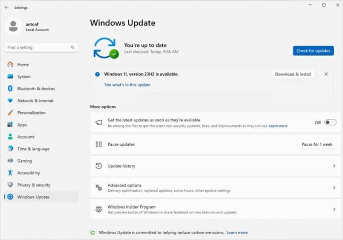 微软简化企业 Windows 11 更新部署，可让员工自己决定是否提前安装