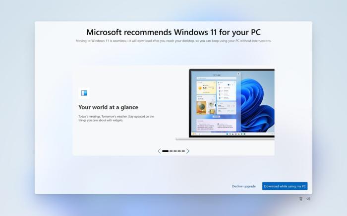 微软推出全屏弹窗提醒 Windows 10 用户升级 Windows 11：支持与不支持设备获不同提醒