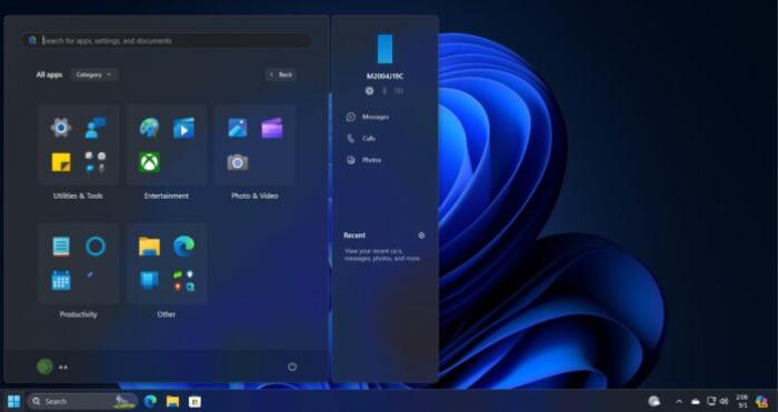 Windows 11's new Start menu layout