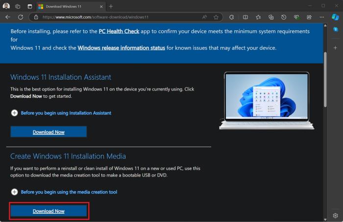 download windows media creatio tool for 24h2