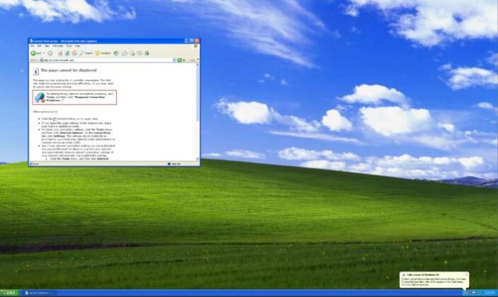 Windows XP with Internet Explorer