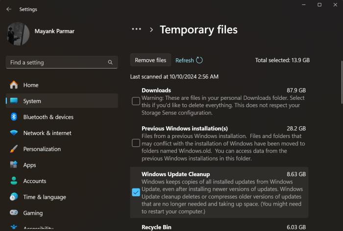 Windows 11 24H2 has more issues, including blank clipboard history and buggy
Disk cleanup