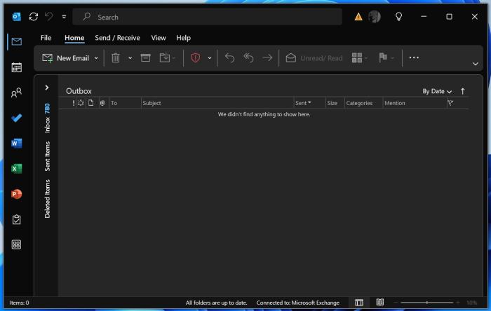 Remove Try the new Outlook toggle in Outlook Classic