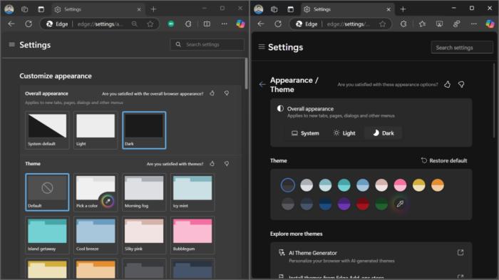 Microsoft Edge’s Settings is becoming more like Google Chrome on Windows 11
