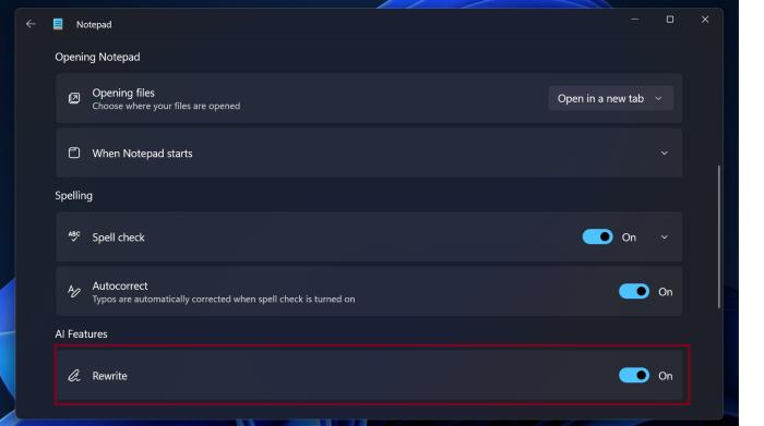 Windows 11 Notepad’s ChatGPT-based “Rewrite” rolls out to everyone