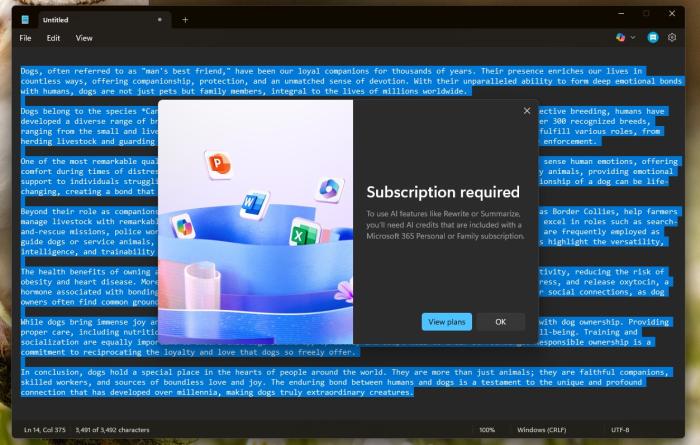 Microsoft is adding “Recent” files feature, Copilot button to Notepad on Windows
11