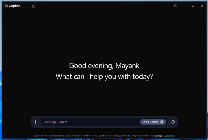 Copilot native on Windows 10