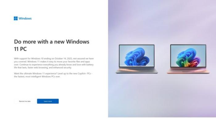 Windows 11 Copilot+ PC ad Windows 11 Copilot+ PC ad