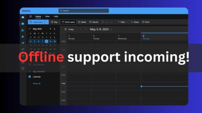 Offline support new Outlook app for calendar events Offline support new Outlook app for calendar events