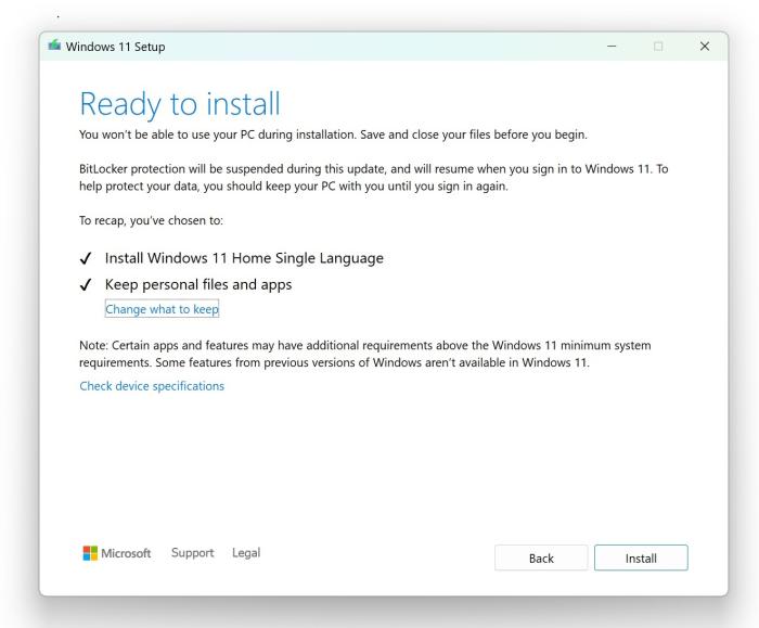 Media Creation Tool upgrade this PC