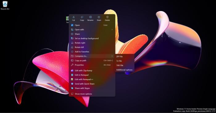File Explorer zip faster