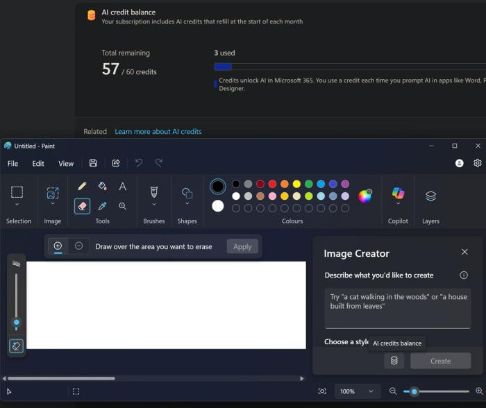 Microsoft AI Credit Usage
